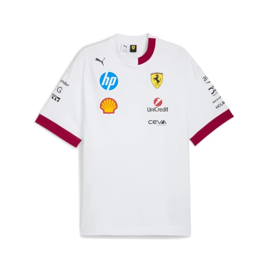 Obrázek produktu PUMA Scuderia Ferrari 2025 Drivers Tee Men, Clothing, White