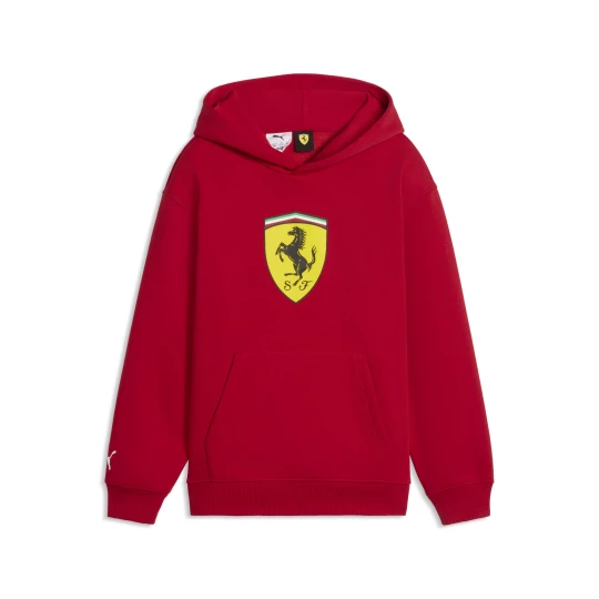 Obrázek produktu PUMA Scuderia Ferrari Coloured Shield Hoodie Youth, Motorsport, Rosso Corsa