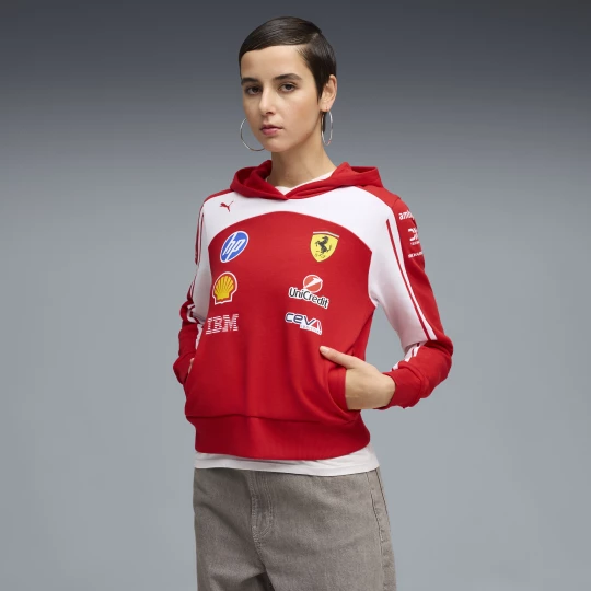 Obrázek produktu PUMA Scuderia Ferrari HP Replica Cropped Hoodie Women, Clothing, Red