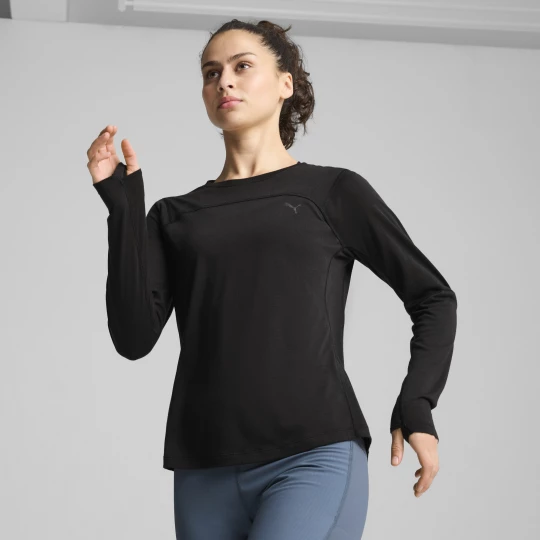 Obrázek produktu PUMA SEASONS Tech Wool Long Sleeve Tee Women, Clothing, Black