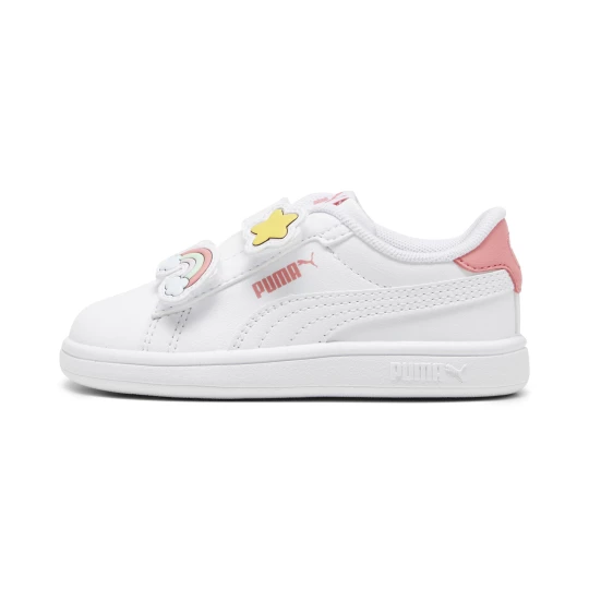 Obrázek produktu PUMA Smash 3.0 Badges Sneakers Toddlers, Shoes, White/Passionfruit