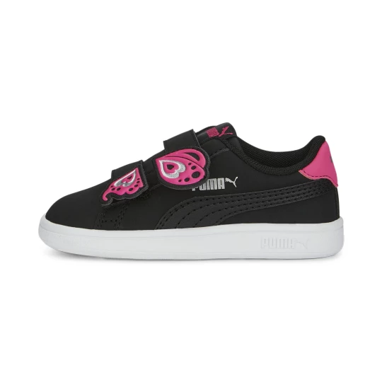 Obrázek produktu PUMA Smash v2 Butterfly AC Sneakers Babies, Shoes, Black/Glowing Pink/Silver
