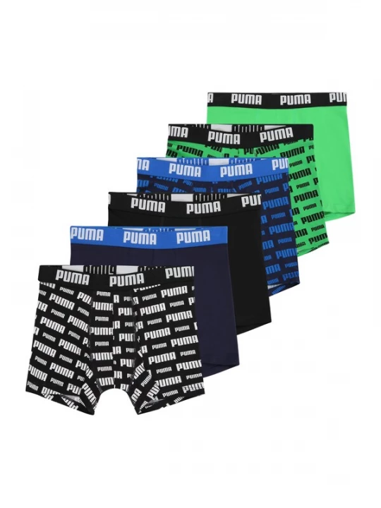 Obrázek produktu PUMA Spodní prádlo modrá / marine modrá / trávově zelená / černá / bílá