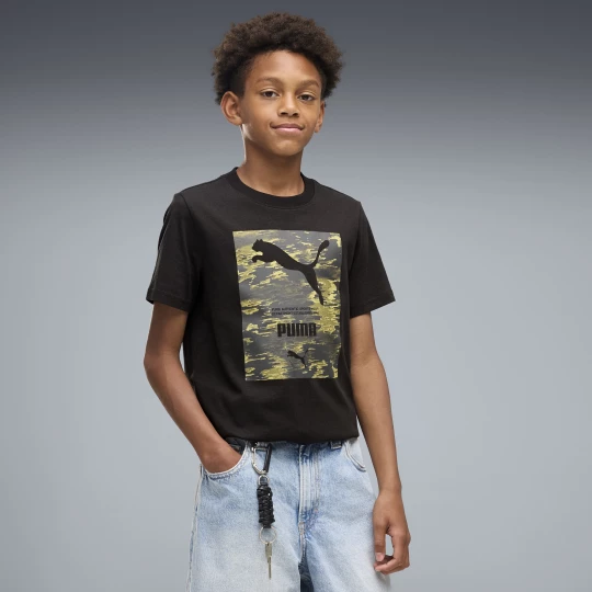 Obrázek produktu PUMA Sport Camo Graphic Tee Youth, Kids, Black