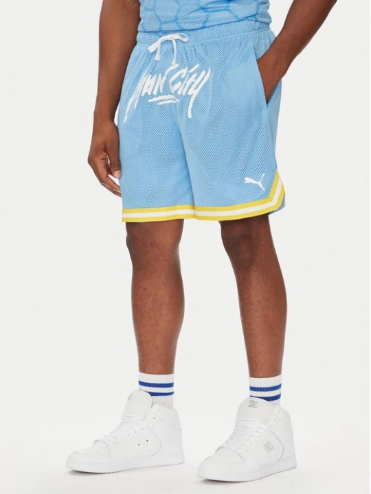 Obrázek produktu Puma Sportovní kraťasy Hoops Manchester City 631694 Světle modrá Regular Fit