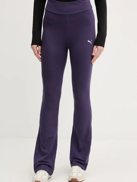 Obrázek produktu Puma sportovní legíny dámské bavlněné s elastanem Flared Leggings fialová