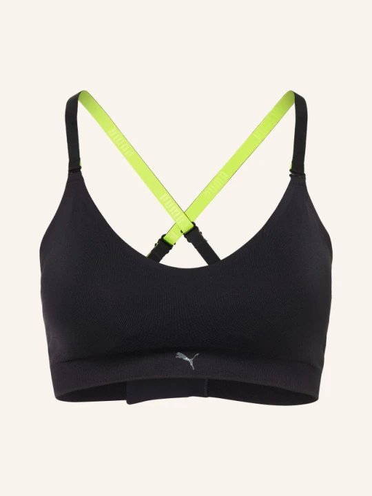 Obrázek produktu Puma Sportovní Podprsenka 3d Knit černá / neonově žlutá