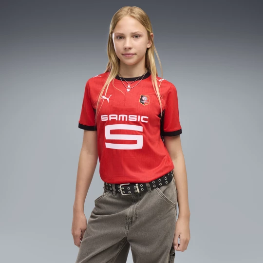 Obrázek produktu PUMA Stade Rennais 26 / 27 Home Jersey Youth, Clothing, Red / Black