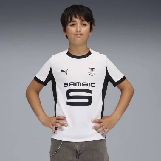 Obrázek produktu PUMA Stade Rennais FC 25/26 Away Jersey Youth, Clothing, White/Black
