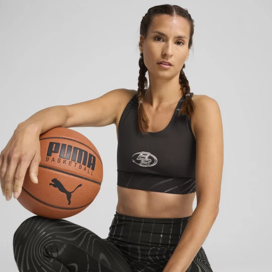 Obrázek produktu PUMA Stewie 4 Prism Basketball Bra Women, Clothing, Black/Aop