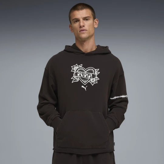 Obrázek produktu PUMA Swish N' Ink II Relaxed Basketball Hoodie Men, Clothing, Black