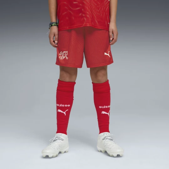 Obrázek produktu PUMA Switzerland 2026 Shorts Youth, Clothing, Red/White