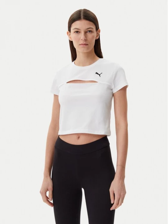 Obrázek produktu Puma T-Shirt Ess Cut-Out 631164 Bílá Slim Fit