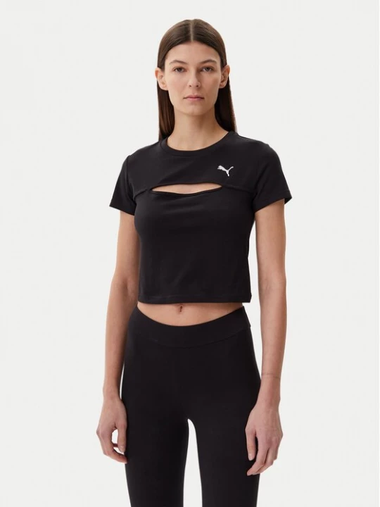 Obrázek produktu Puma T-Shirt Ess Cut-Out 631164 Černá Slim Fit