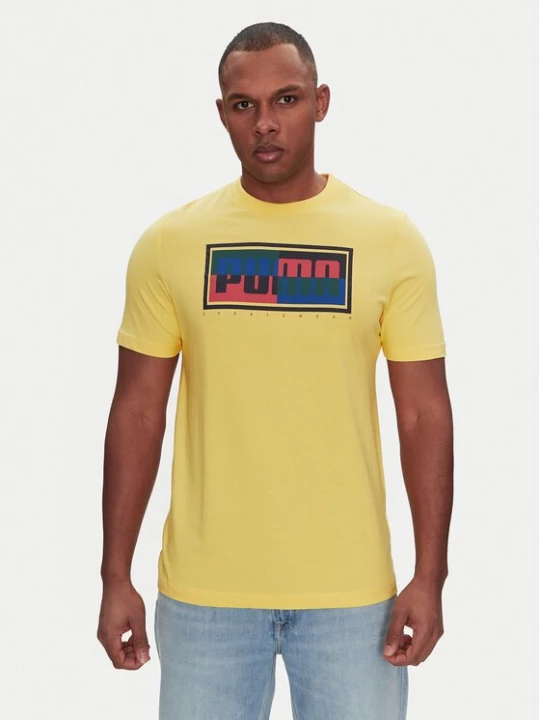 Obrázek produktu Puma T-Shirt Graphics Box 684827 Žlutá Regular Fit