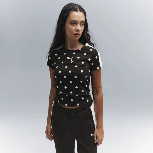 Obrázek produktu PUMA T7 Polka Dots Slim Tee Women, Clothing, White