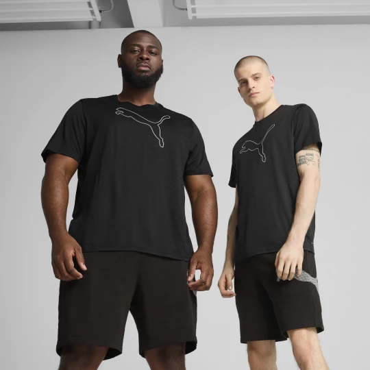 Obrázek produktu PUMA TAD ESSENTIALS Heather Cat Tee Men, Clothing, Black Heather