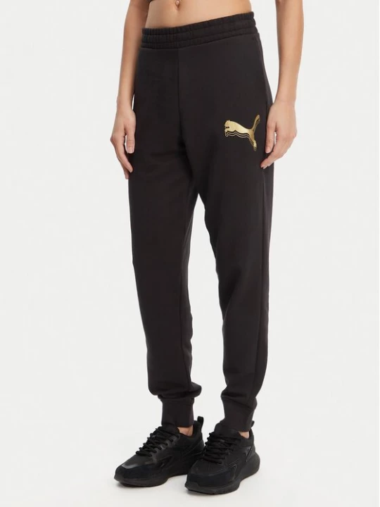 Obrázek produktu Puma Teplákové kalhoty Ess Metallic 684999 Černá Regular Fit