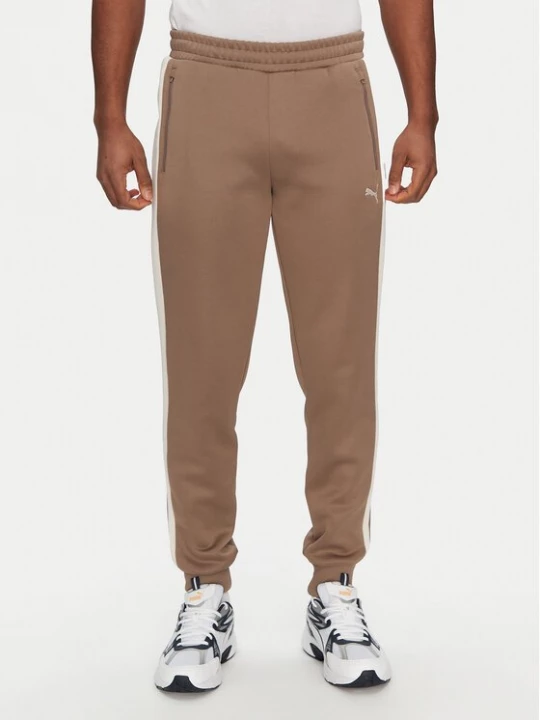 Obrázek produktu Puma Teplákové kalhoty T7 Always On 629588 Hnědá Regular Fit