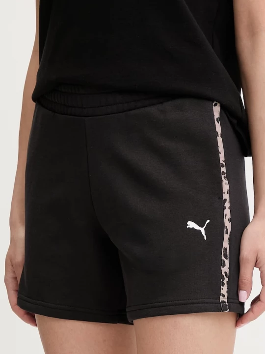 Obrázek produktu Puma teplákové šortky dámské s bavlnou Essential graphic animal černá