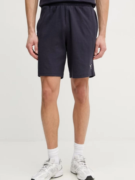 Obrázek produktu Puma teplákové šortky pánské s bavlnou Essential Elevated námořnická modř