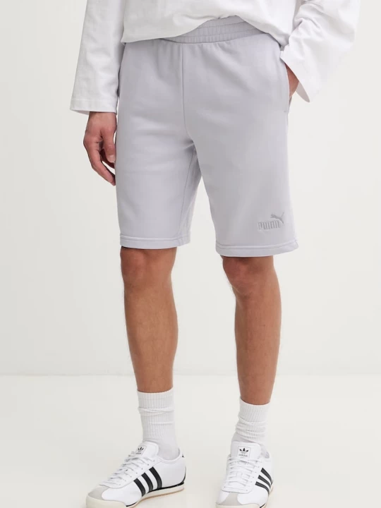 Obrázek produktu Puma teplákové šortky pánské s bavlnou Essential Logo fialová