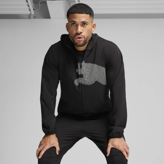 Obrázek produktu PUMA Train All Day Big Logo Woven Jacket Men, Clothing, Black