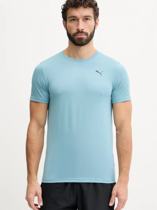 Obrázek produktu Puma tréninkové tričko pánské Essentials Solid cat Tee tyrkysová