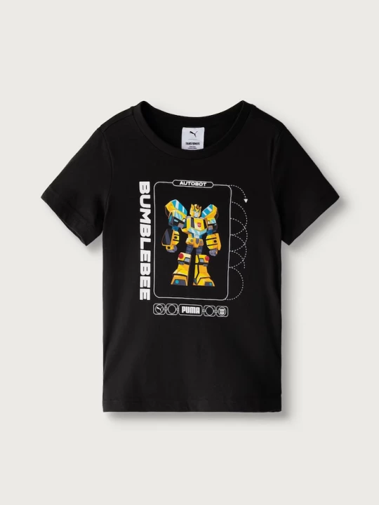 Obrázek produktu Puma tričko dětské bavlněné X TRANSFORMERS Graphic Tee černá