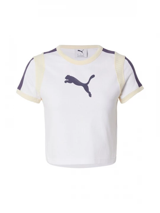 Obrázek produktu PUMA Tričko krémová / tmavě modrá / bílá