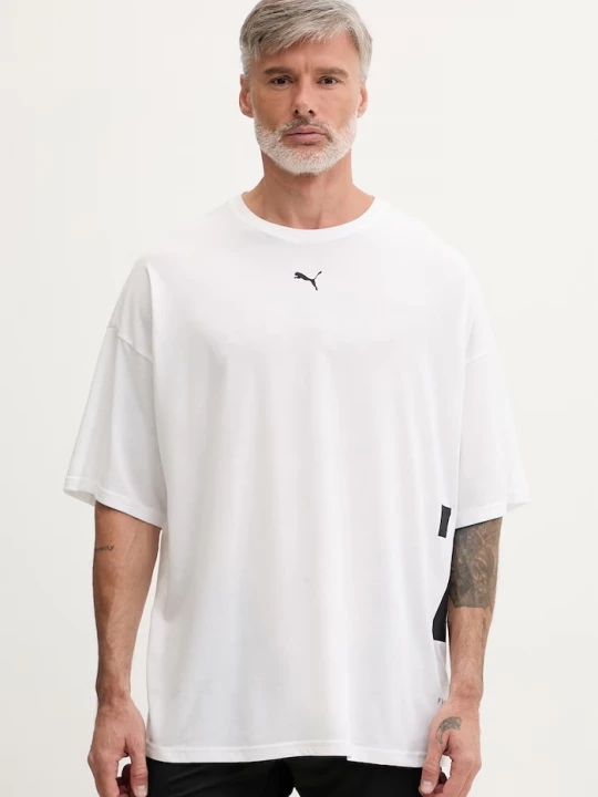 Obrázek produktu Puma tričko pánské bavlnou GRAPHIC OVERSIZED bílá