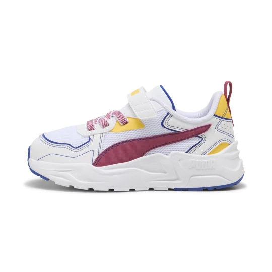 Obrázek produktu PUMA Trinity Lite Starblitz Sneakers Kids, Shoes, White/Port/Sunny Yellow