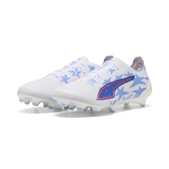 Obrázek produktu PUMA ULTRA 6 ULTIMATE KIDSUPER x CHRISTIAN PULISIC FG Football Boots Unisex, Men, White/Pink Lilac/Dusky Blue