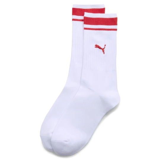 Obrázek produktu PUMA Unisex Crew Socks (1-Pack), Men, White/Flame Orange