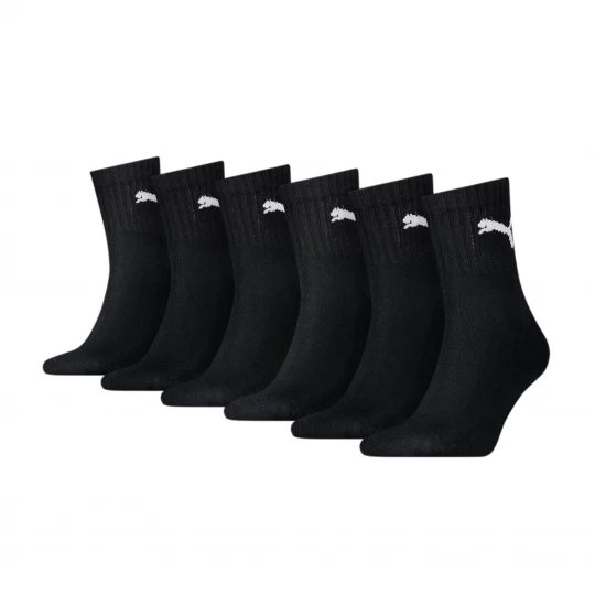 Obrázek produktu PUMA Unisex Short Crew Socks 6 pack, Clothing, Black
