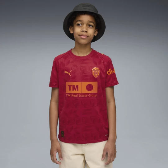 Obrázek produktu PUMA Valencia CF 25/26 Away Jersey Youth, Clothing, Dark Crimson/Dark Earth