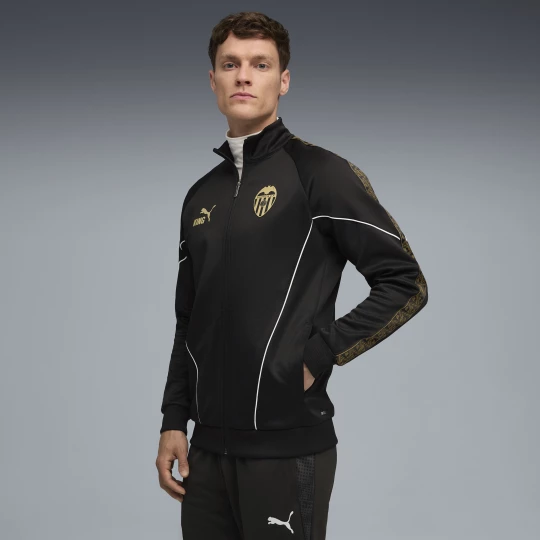 Obrázek produktu PUMA Valencia CF KING Anthem Jacket Men, Clothing, Black/Victory Gold