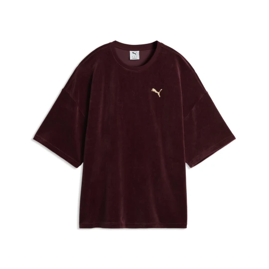 Obrázek produktu PUMA Velour Oversized Tee Women, Clothing, Aubergine