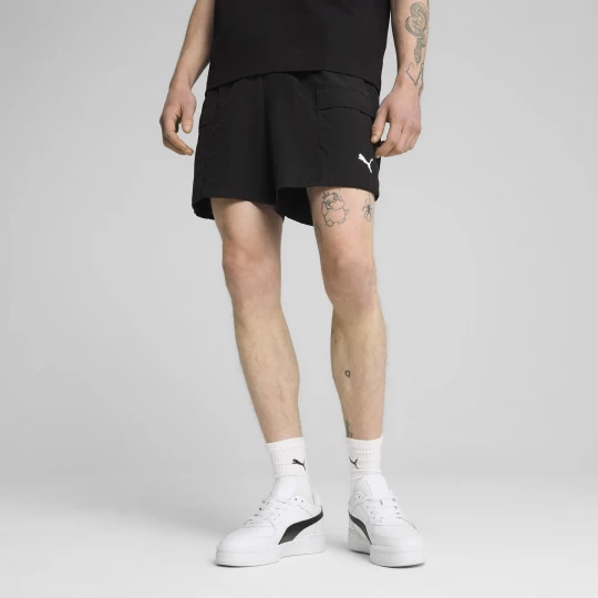 Obrázek produktu PUMA WARDROBE Essentials Relaxed Cargo Shorts 6" Men, Clothing, Black