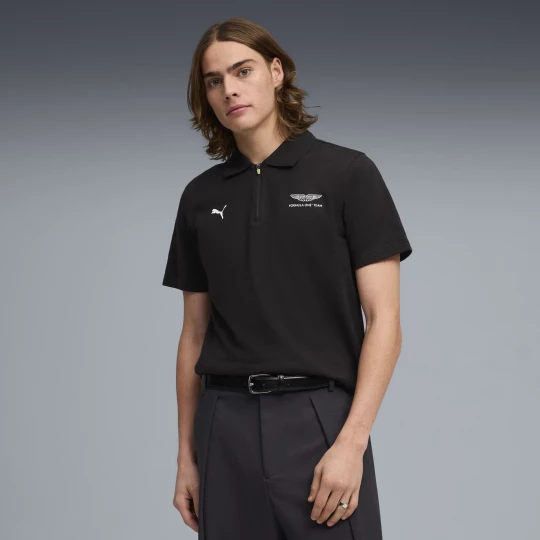 Obrázek produktu PUMA x ASTON MARTIN ARAMCO F1® TEAM Jacquard Polo Men, Clothing, Black