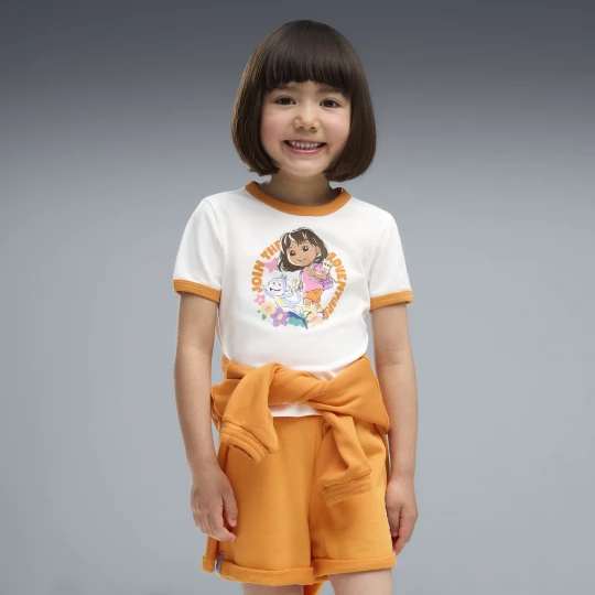 Obrázek produktu PUMA x DORA THE EXPLORER Slim Ringer Tee Kids, Clothing, White