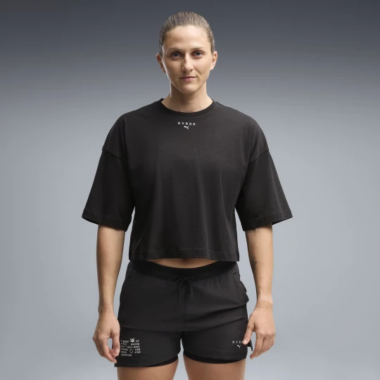 Obrázek produktu PUMA x HYROX Cropped Lifestyle Tee Women, Clothing, Black