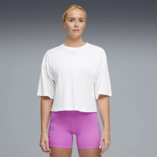 Obrázek produktu PUMA x HYROX Cropped Oversized Lifestyle Tee Women, Clothing, White