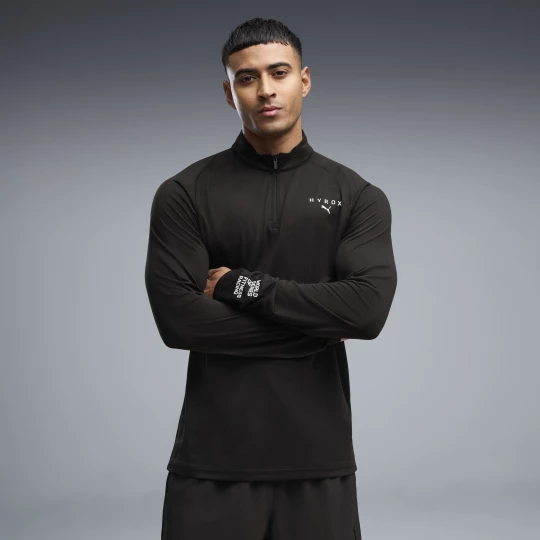 Obrázek produktu PUMA x HYROX Quarter-Zip Tee Men, Clothing, Black