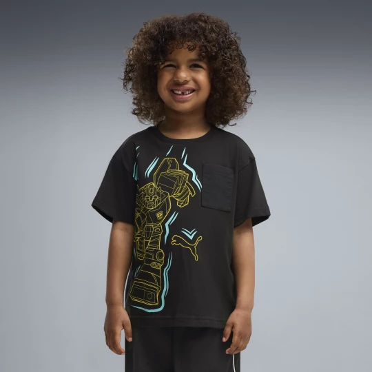 Obrázek produktu PUMA x TRANSFORMERS Relaxed Graphic Tee Kids, Clothing, Chambray Blue
