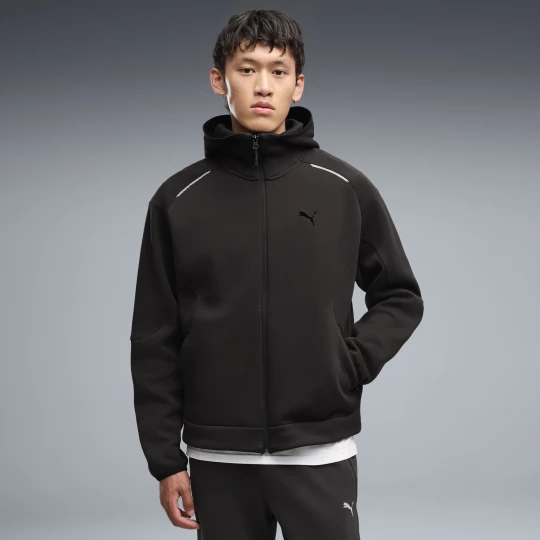 Obrázek produktu PUMATECH Relaxed Full-Zip Hoodie Men, Clothing, Black