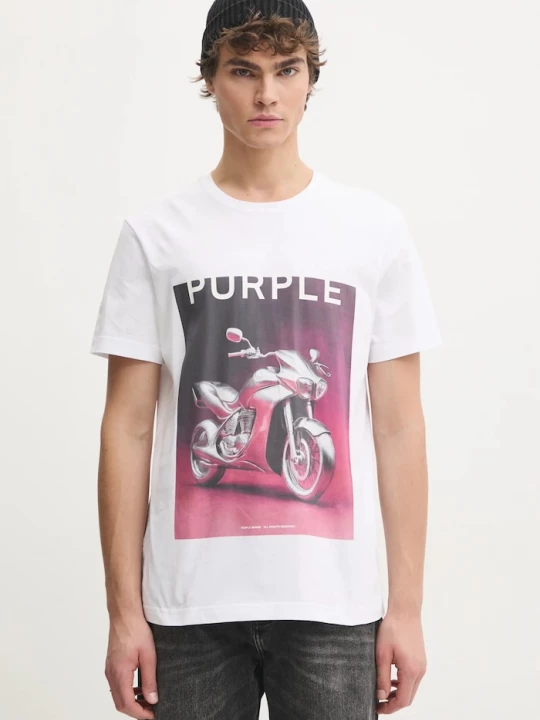 Obrázek produktu PURPLE BRAND Bavlněné tričko PURPLE BRAND CLEAN JERSEY SS TEE