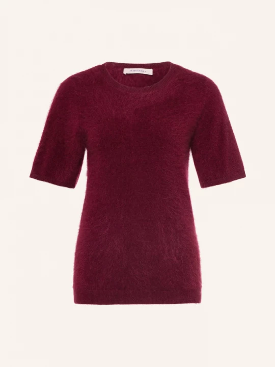 Obrázek produktu Purschoen Úpletové Tričko Pisa Z Kašmíru tmavě červená