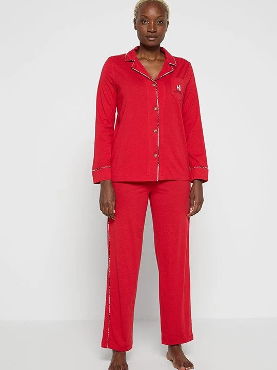 Obrázek produktu Pyžamo Lauren Ralph Lauren tmavě červená
