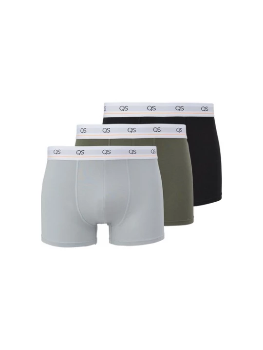 Obrázek produktu QS Boxerky světle šedá / olivová / černá / bílá